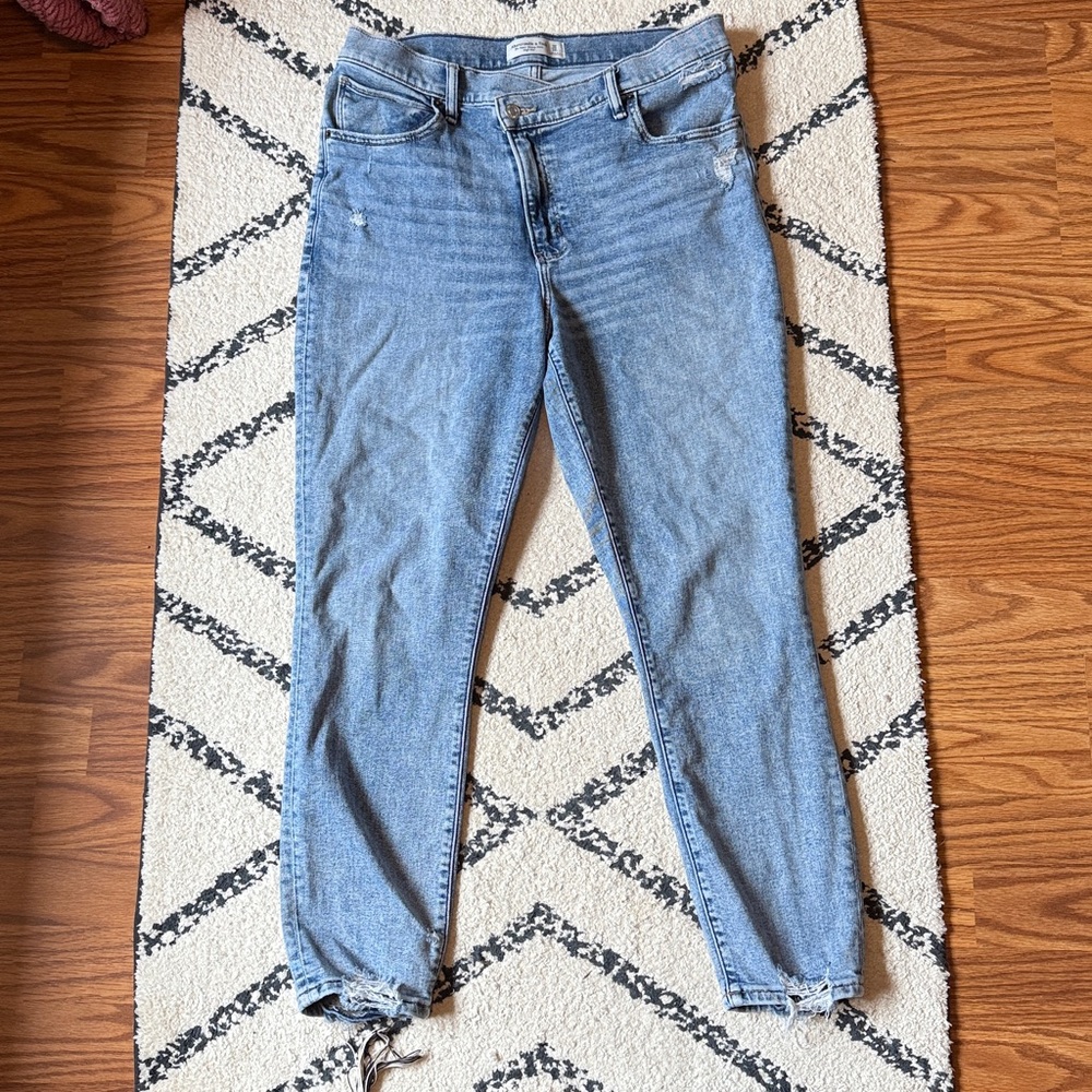 Abercrombie & Fitch Light Blue High Rise Jeans